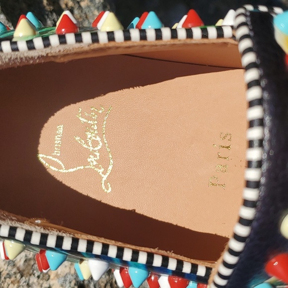 Christian Louboutin Roller Boat Leather Low Trainers Size 8 - Picture 6 of 16